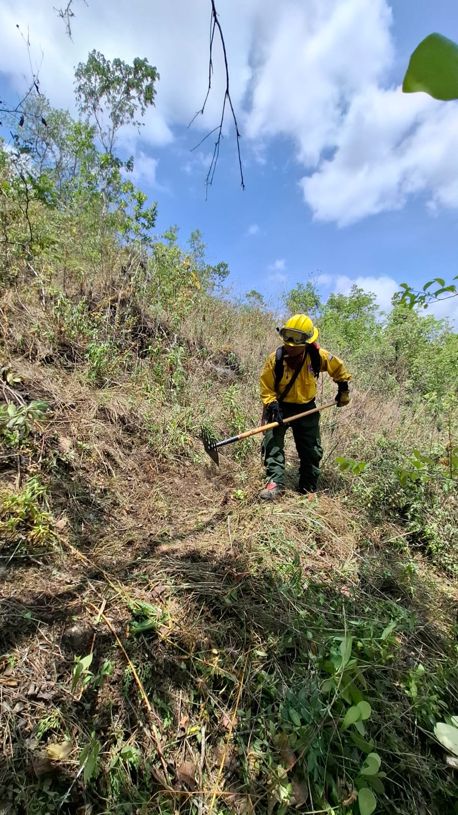 Incendio en cerro La Utan Kaj,
