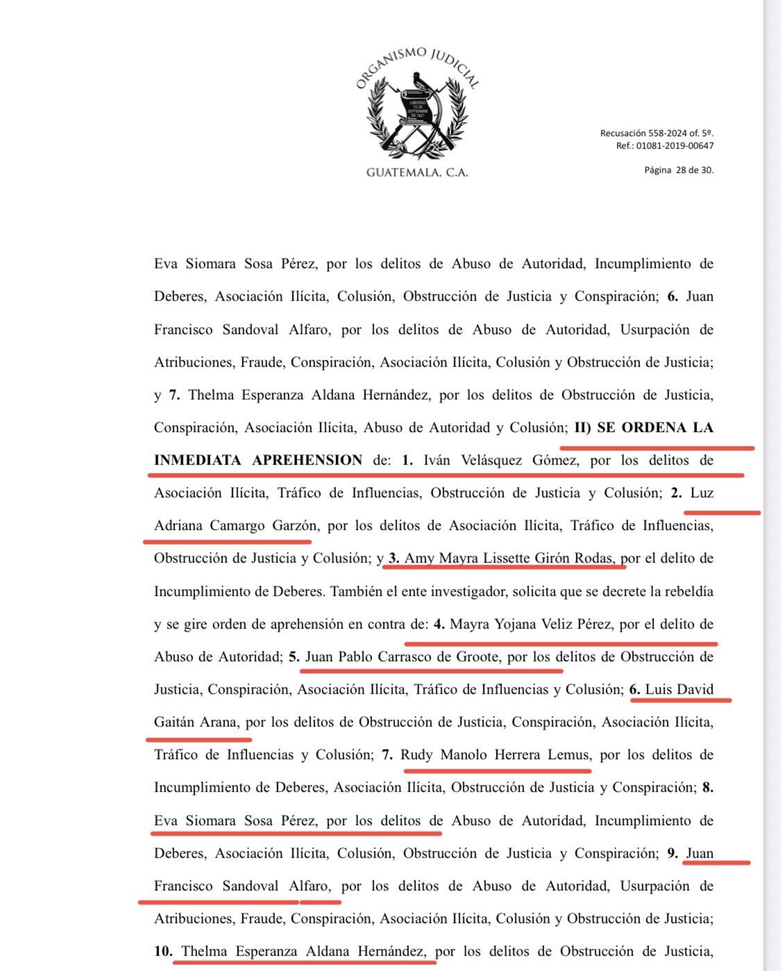 FECI y Fundación contra el Terrorismo solicitan capturas por caso Odebrecht, incluyendo al excomisionado Iván Velásquez, exfiscales y diplomáticos