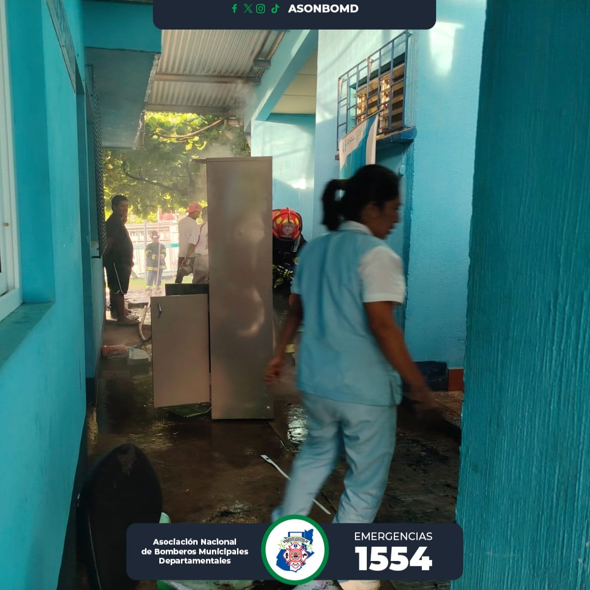 Controlan conato de incendio en centro de salud de Pajapita, San Marcos