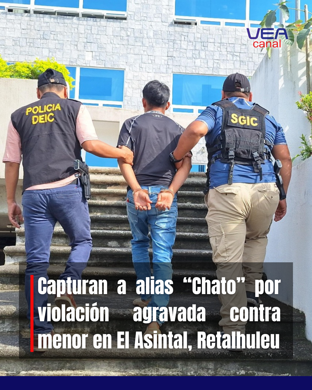 Capturan a alias “Chato” por violación agravada contra menor en El Asintal, Retalhuleu