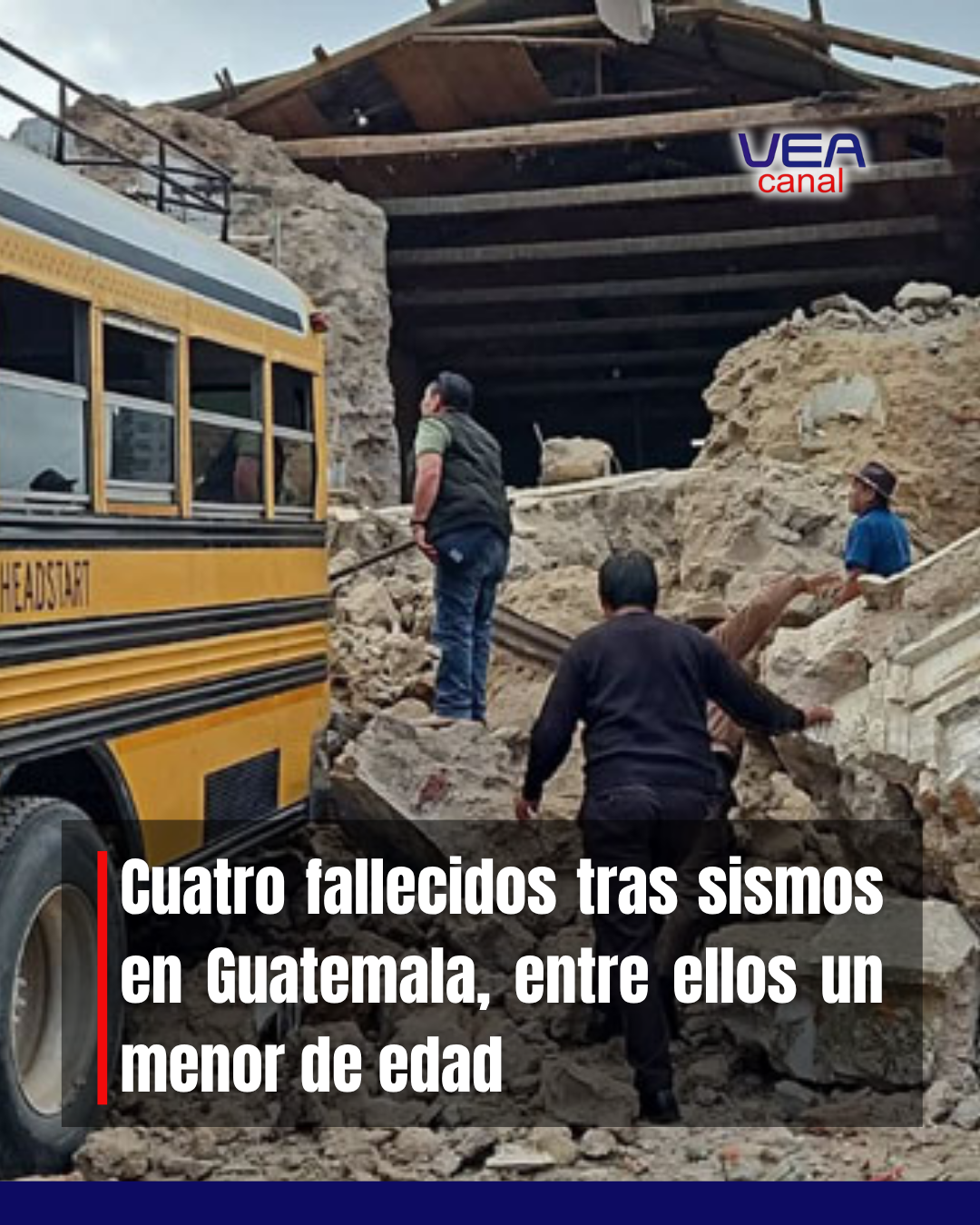 Cuatro fallecidos tras sismos, entre ellos un menor de edad