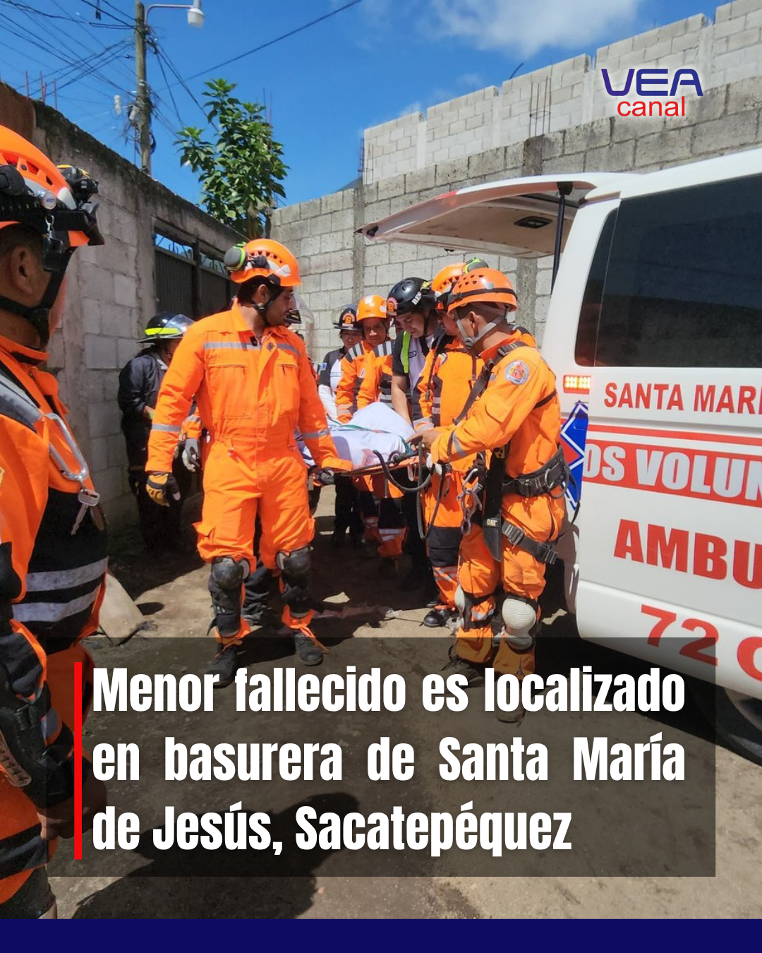 Menor fallecido es localizado en basurera de Santa María de Jesús, Sacatepéquez