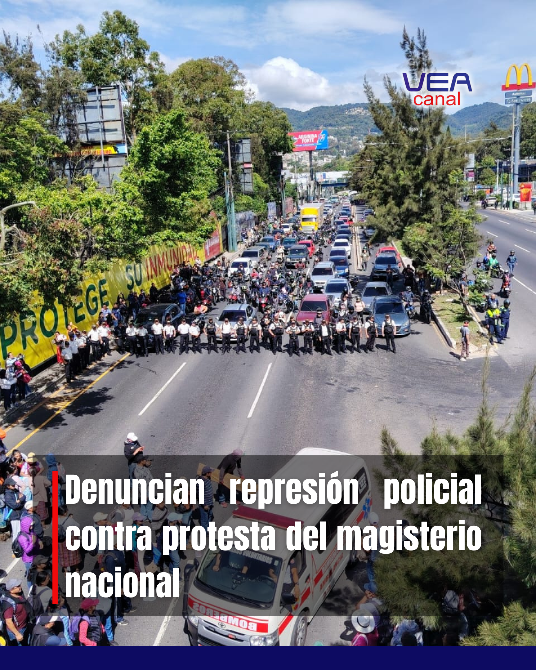 Bloqueo en ambos sentidos del Puente Belice afecta movilidad hacia el norte y centro de la capital
