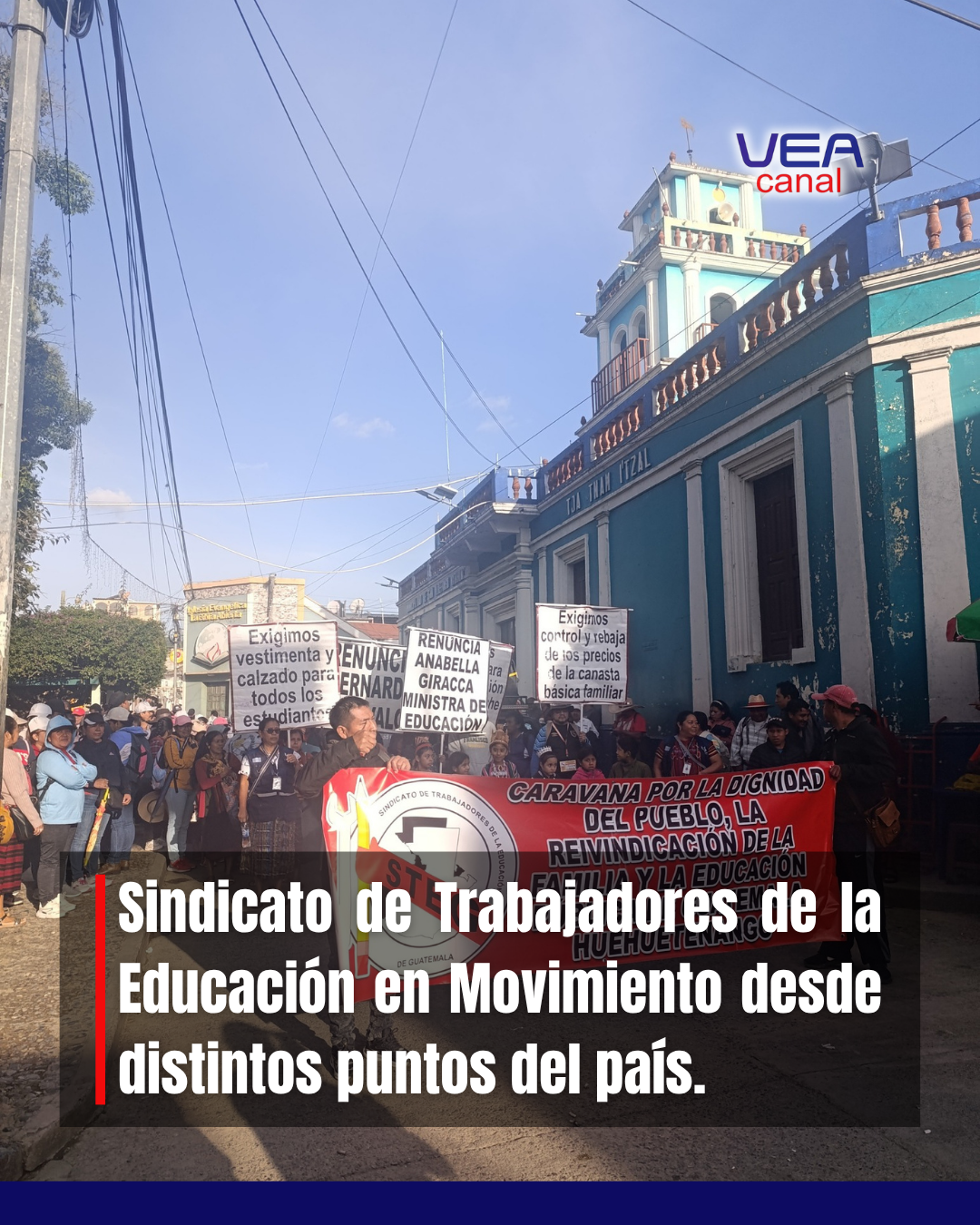 Sindicato de Trabajadores de la Educación en Movimiento desde distintos puntos del país