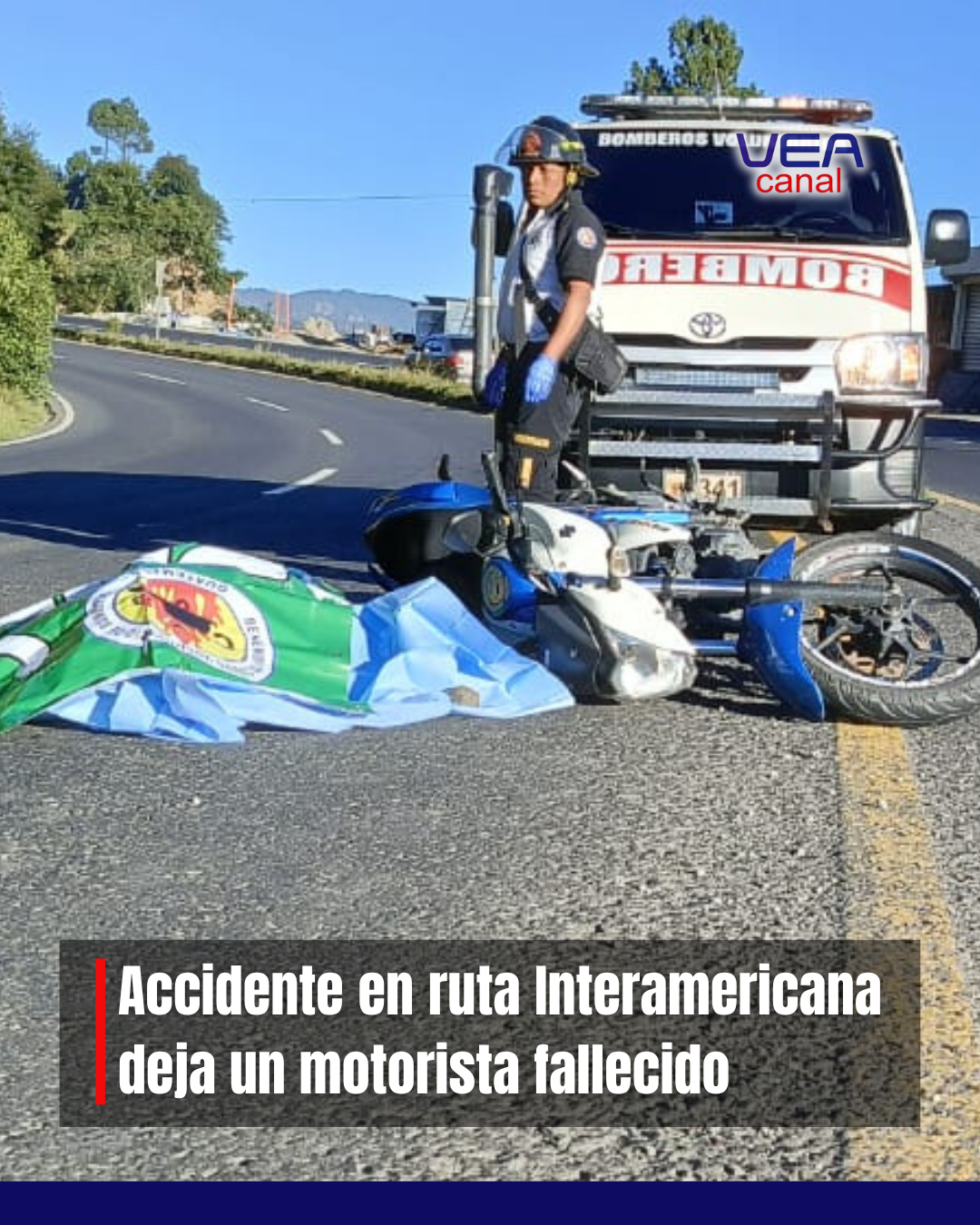 Accidente en ruta Interamericana deja un motorista fallecido